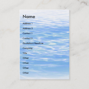 Carte De Visite Ondulations