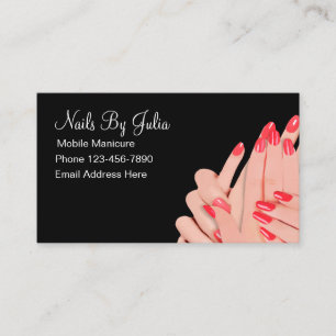 Carte De Visite Ongles Manucure Mains Et Ongles