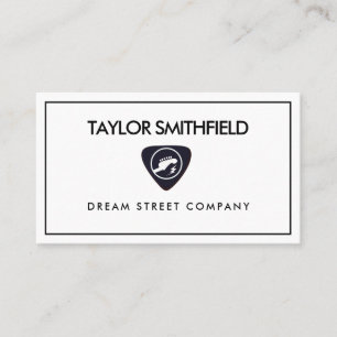 Carte de visite Onglet de guitare de musique vinta