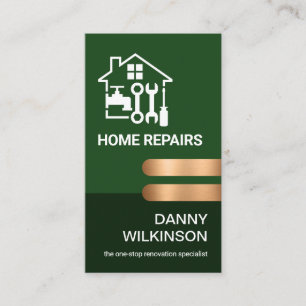 Carte De Visite Onglets de bronze de la couche d'émeraude