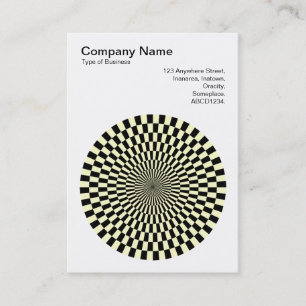 Carte De Visite Op Art - Noir et crème