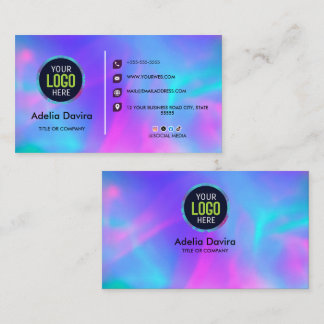 Carte De Visite Opal Stone Luxury Business Card Design