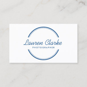 Carte De Visite OPEN CIRCLE LOGO en BLEU
