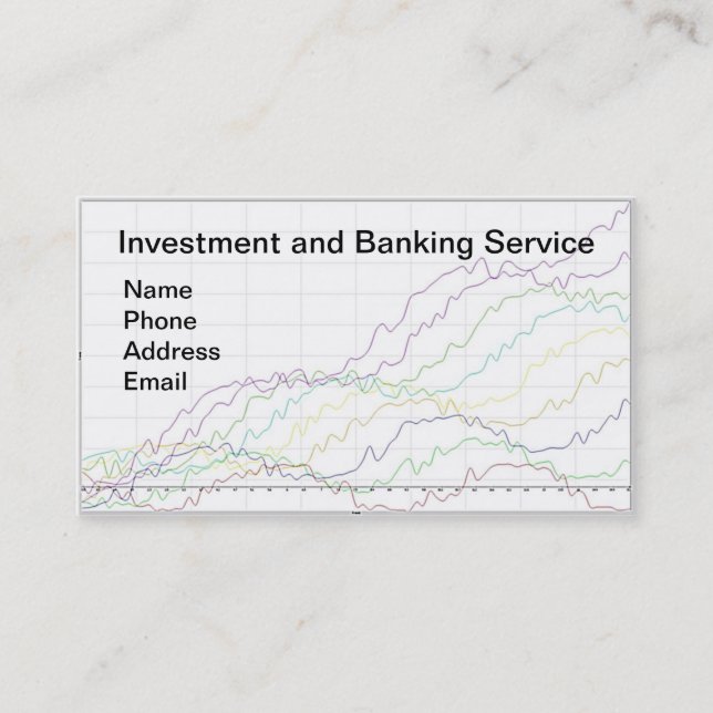 Carte De Visite Opérations bancaires et services d'investissement (Devant)