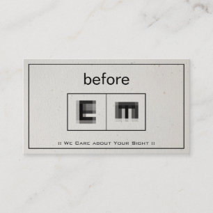 Carte De Visite Ophtalmologie ophtalmologie Optométrie Ophtalmolog