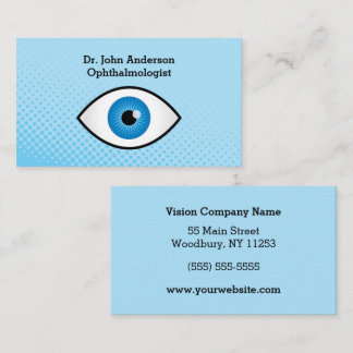 Carte De Visite Ophtalmologue coloré