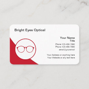 Carte De Visite Ophtalmologue Moderne et Cool Médecin des Yeux