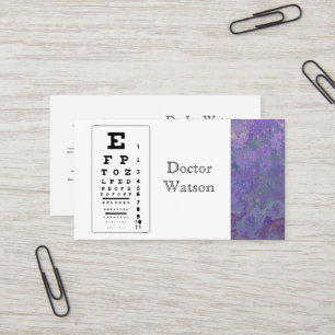 Carte De Visite Ophtalmologue optométriste