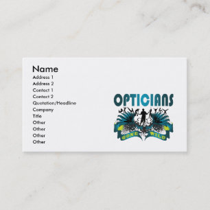 Carte De Visite Opticiens fous