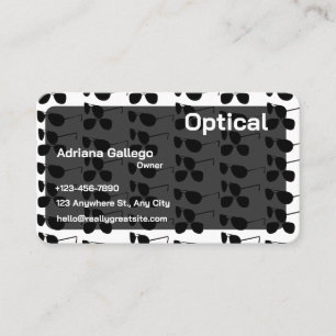 Carte de visite optique (modifiable)