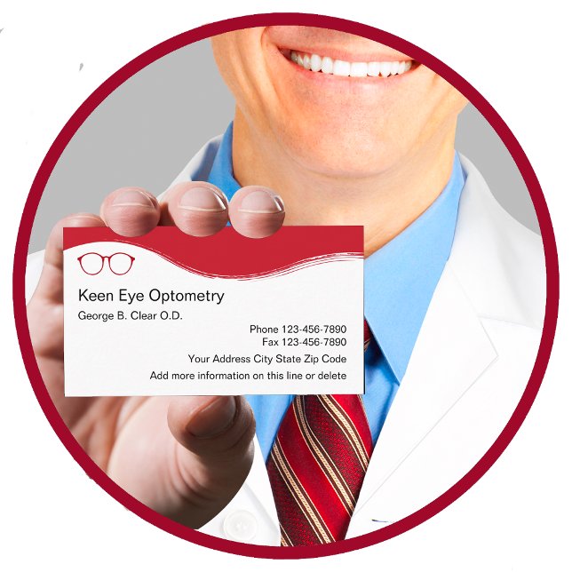 Carte De Visite Optométriste Conception moderne (Créateur téléchargé)