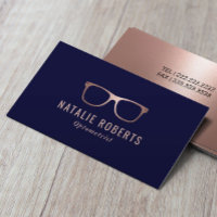 Optométriste Rose Gold lunettes d'yeux Marine