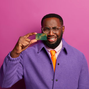 Carte De Visite Or affligé sale VIP de vert vert