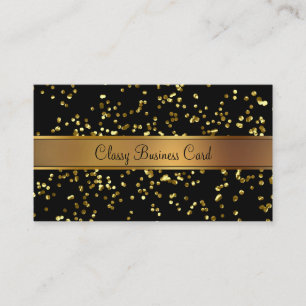 Carte De Visite Or chic et Businesscard noir