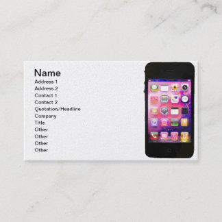 Carte De Visite Or de téléphone portable