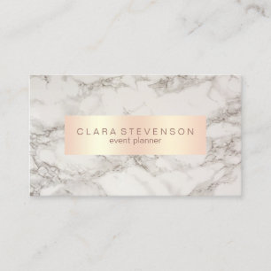 Carte De Visite Or d'en cuivre élégant et organisateur roses de