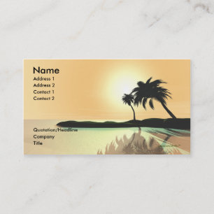 Carte De Visite Or d'île