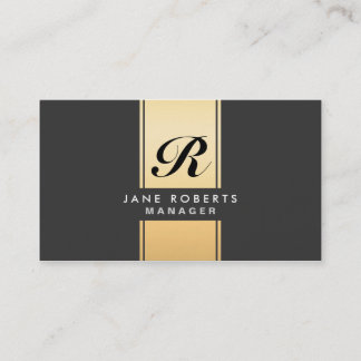 Carte De Visite Or élégant professionnel de Cosmetologist de