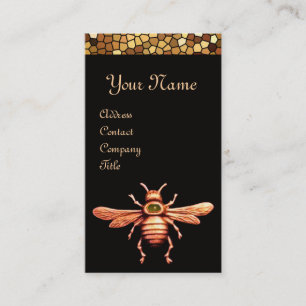 CARTE DE VISITE OR HONEY BEE / BEEKEEPER BEEKEEPER MONOGRAM