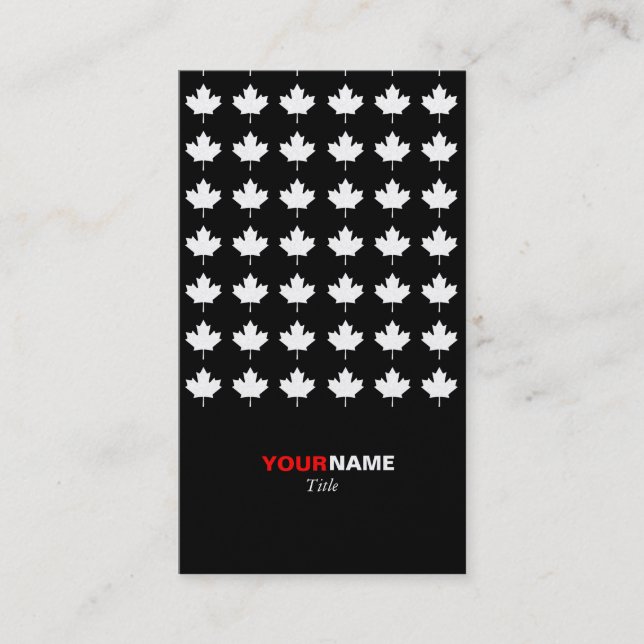 Carte De Visite Or moderne d'érable de Groupon (Devant)