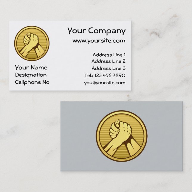 Carte De Visite Or pauvre (Devant / Derrière)