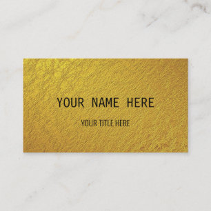 Carte De Visite Or personnalisé