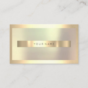 Carte De Visite Or rose nacré de cadre d'or de Champaigne minimal