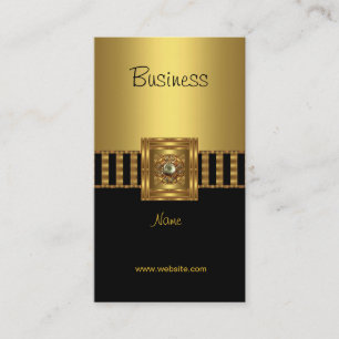 Carte de visite Or sur Or Bande Noire