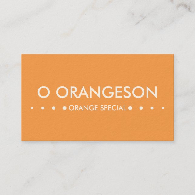 Carte De Visite ORANGE 4dots (Devant)