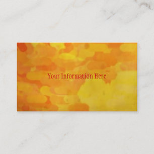 Carte de visite orange Abstrait