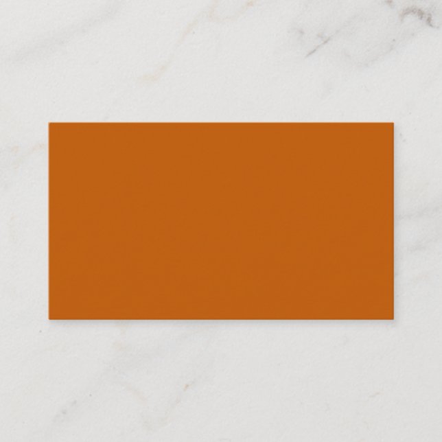 Carte de visite orange brûlé (Devant)