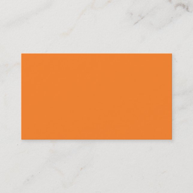 Carte de visite orange clair (Devant)