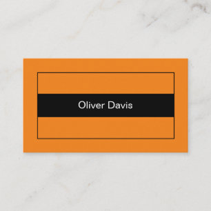 Carte de visite orange clair