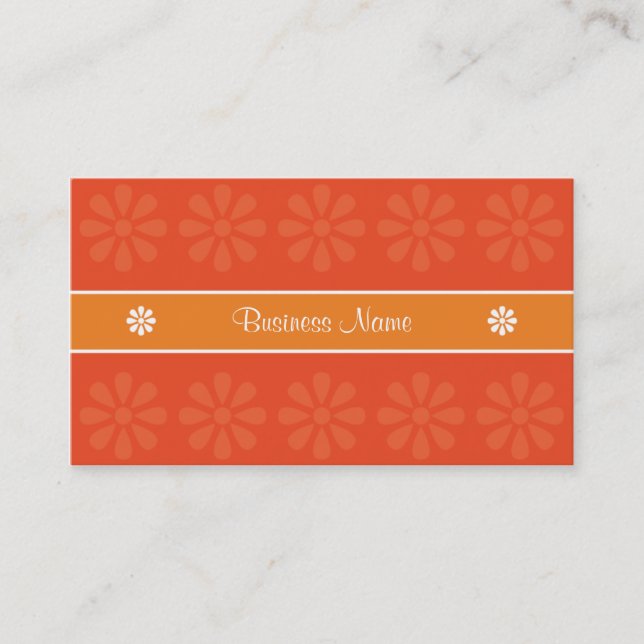 CARTE DE VISITE ORANGE DE LA CONCEPTION 04 DE CRE8TIVE (Devant)