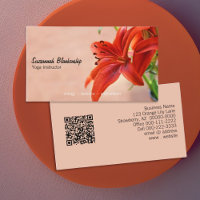 Orange Lily Photographie Yoga Instructor QR Code