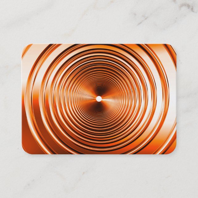 Carte De Visite Orange long printemps (Devant)