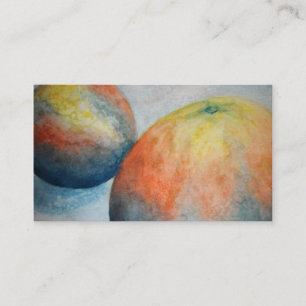 Carte De Visite oranges aquarelles