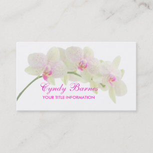 Carte de visite orchidée