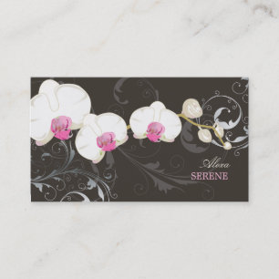 Carte De Visite Orchidée de PixDezines+couleurs des