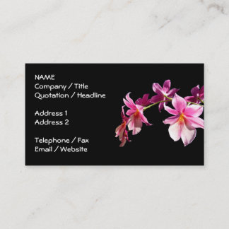 Carte De Visite Orchidée rose