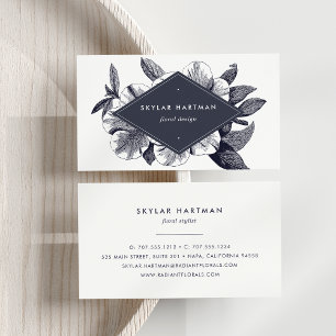 Carte De Visite Orchidée vintage   Floral