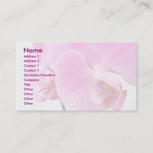 Carte De Visite Orchidées