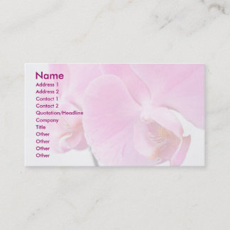 Carte De Visite Orchidées