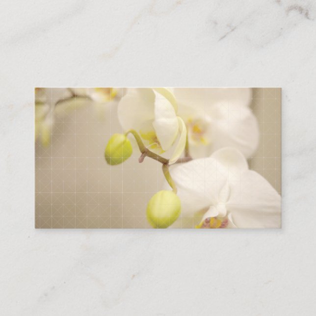 Carte De Visite Orchidées sereines  (Devant)