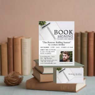 Carte De Visite Ordinateur portable et stylet, écrivains