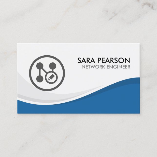 Carte De Visite Ordinateur technique de l'ingénieur réseau (Devant)