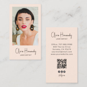 Carte De Visite Organisateur de mariage moderne Code QR photo