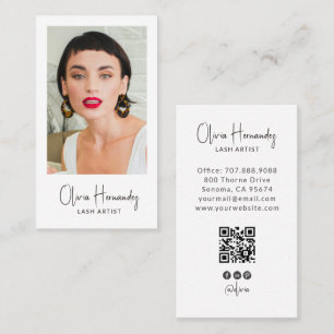 Carte De Visite Organisateur de mariage moderne Code QR photo