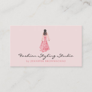 Carte De Visite Organisateur de mariage robe de mariée aquarelle r