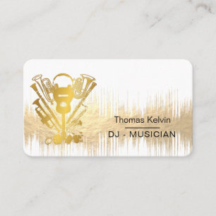 Carte De Visite Organisateur d'événements de musique DJs Joueur
